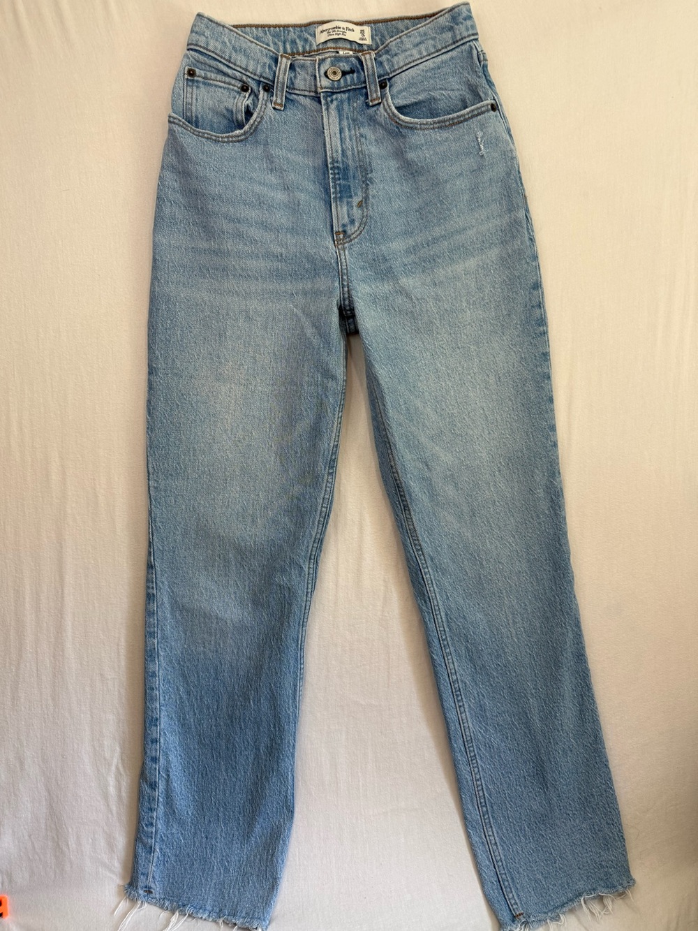 Abercrombie & Fitch Light Blue Straight-Leg Jeans